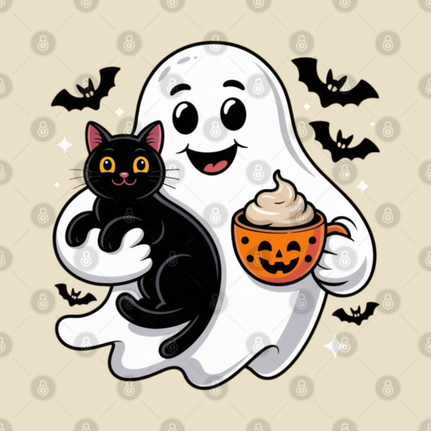 Halloween-Cat by Creatifly Graphic Tees