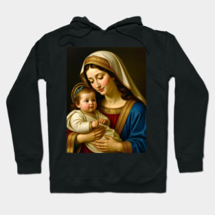 Virgin Mary and Christ Child Hoodie