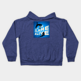 Keep the Flame Alive (TM) logo for 2026 Winter Games Kids Hoodie