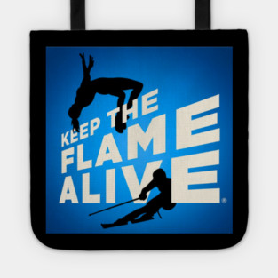 Keep the Flame Alive (TM) logo for 2026 Winter Games Tote