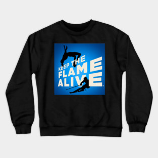 Keep the Flame Alive (TM) logo for 2026 Winter Games Crewneck Sweatshirt