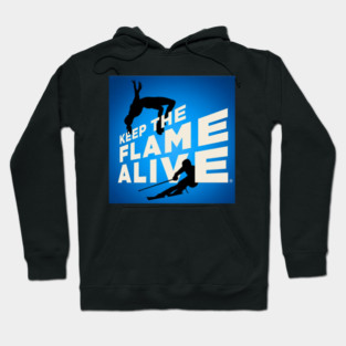 Keep the Flame Alive (TM) logo for 2026 Winter Games Hoodie