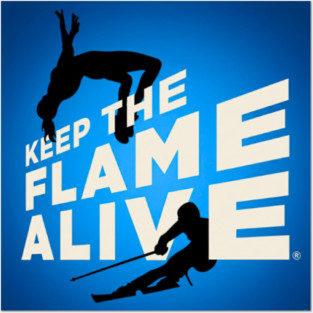 Keep the Flame Alive (TM) logo for 2026 Winter Games Posters and Art