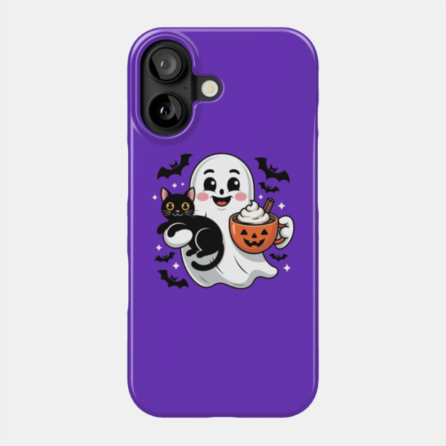 Halloween-Cat Phone Case by Creatifly Graphic Tees