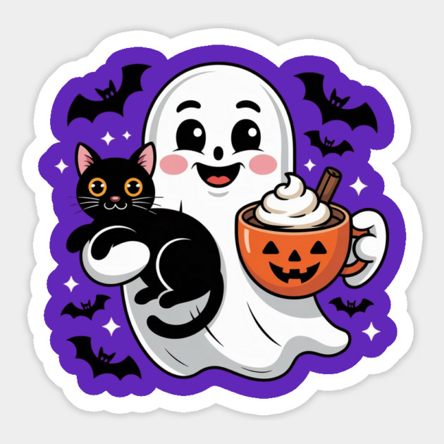 Halloween-Cat Magnet by Creatifly Graphic Tees