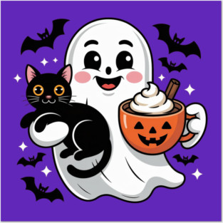 Halloween-Cat Posters and Art