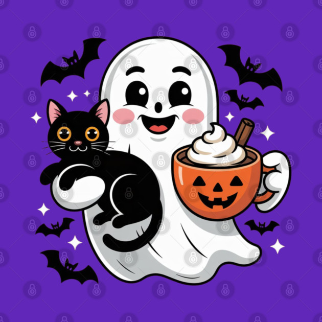 Halloween-Cat by Creatifly Graphic Tees