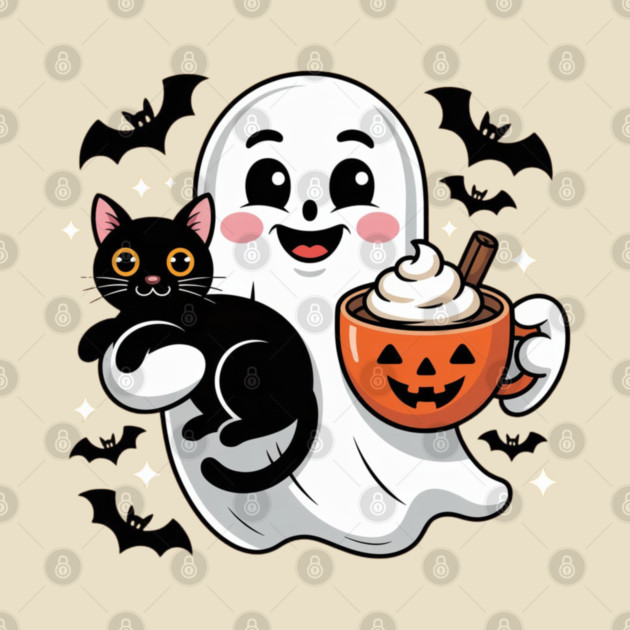 Halloween-Cat by Creatifly Graphic Tees