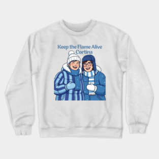 Keep the Flame Alive (TM) Winter Games 2026 Cortina Crewneck Sweatshirt