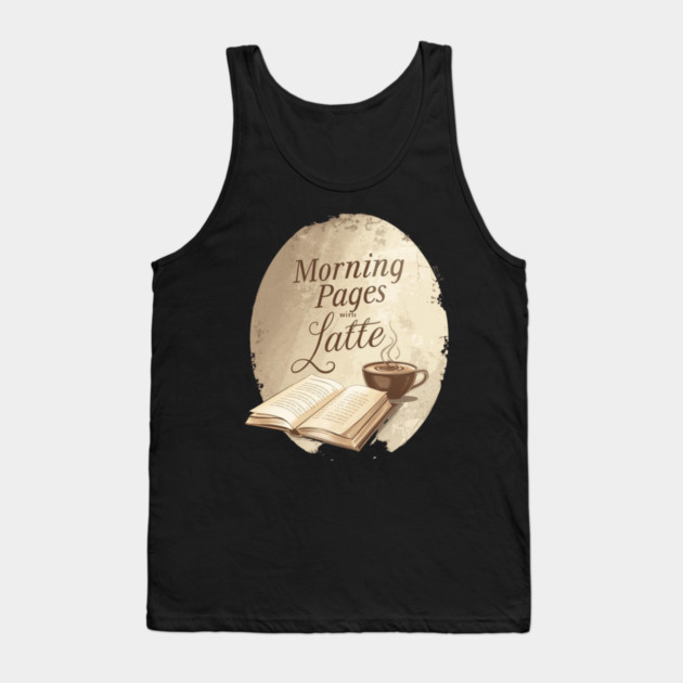 Morning Pages with Latte today Tank Top by SR8891