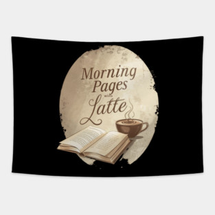 Morning Pages with Latte today Tapestry