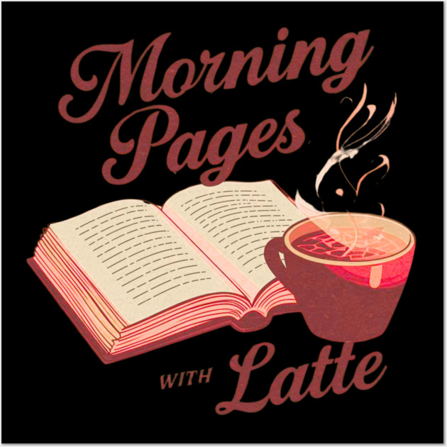 Morning Pages with Latte Wall Art by SR8891