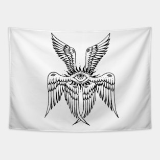 Seraphim (Black line) Tapestry