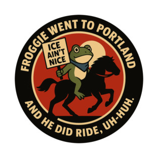 Froggie Went to Portland – ICE Ain’t Nice Protest Tee T-Shirt