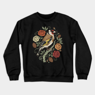 Botanical European Goldfinch Crewneck Sweatshirt