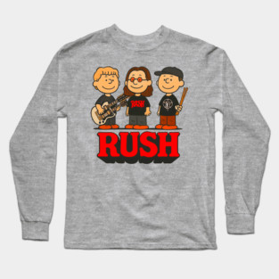 Rush Band Charlie Brown Mashup (BRIGHT) Long Sleeve T-Shirt