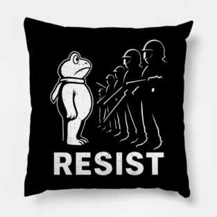 Resist-Frog-Political-Activist-portland-frog Pillow