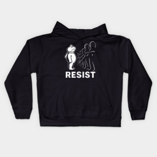 Resist-Frog-Political-Activist-portland-frog Kids Hoodie