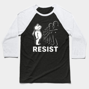 Resist-Frog-Political-Activist-portland-frog Baseball T-Shirt