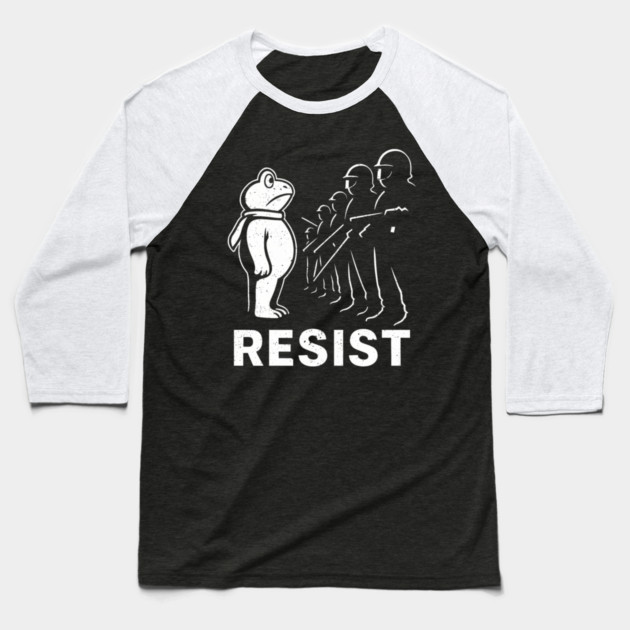 Resist-Frog-Political-Activist-portland-frog Baseball T-Shirt by ArtistTee ⭐⭐⭐⭐⭐