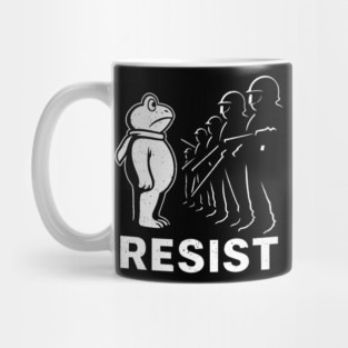 Resist-Frog-Political-Activist-portland-frog Mug