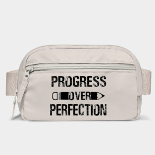 Progress Over Perfection Teacher / Motivational and Inspiring Work Quotes Bag