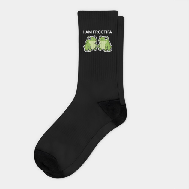 I Am Frogtifa – Funny Frog Meme Protest Parody Socks by ArtistTee ⭐⭐⭐⭐⭐