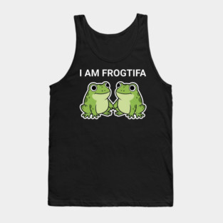 I Am Frogtifa – Funny Frog Meme Protest Parody Tank Top