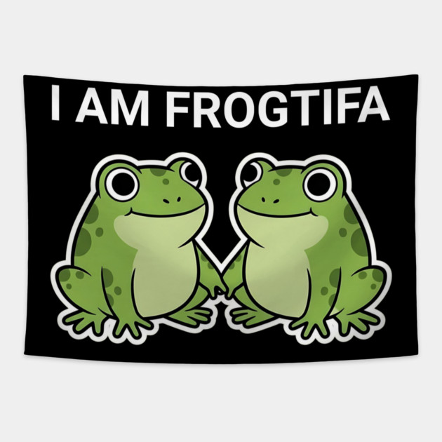 I Am Frogtifa – Funny Frog Meme Protest Parody Tapestry by ArtistTee ⭐⭐⭐⭐⭐