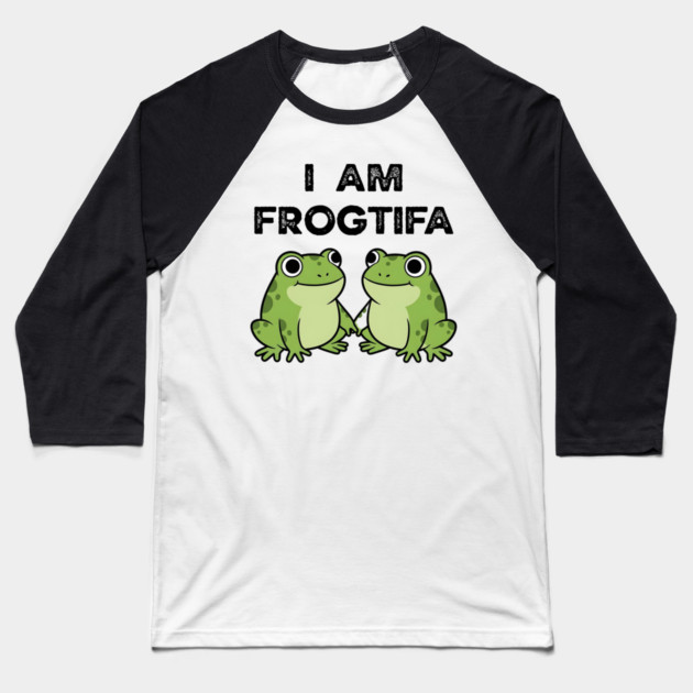 I AM FROGTIFA - Frog Meme Protest Parody Baseball T-Shirt by ArtistTee ⭐⭐⭐⭐⭐