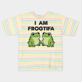 I AM FROGTIFA - Frog Meme Protest Parody Kids T-Shirt