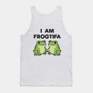 I AM FROGTIFA - Frog Meme Protest Parody Tank Top