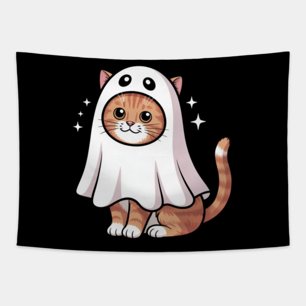Halloween-Cat Tapestry by Creatifly Graphic Tees