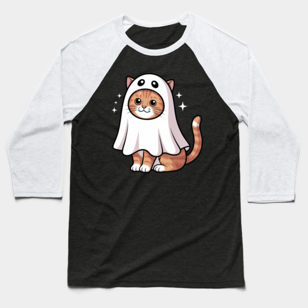 Halloween-Cat Baseball T-Shirt by Creatifly Graphic Tees