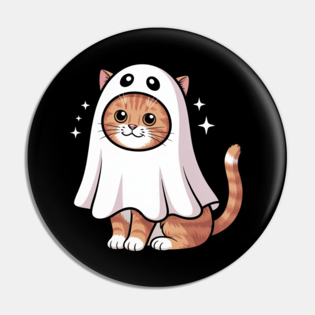 Halloween-Cat Pin by Creatifly Graphic Tees