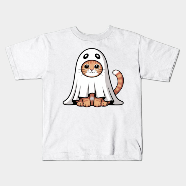 Halloween-Cat Kids T-Shirt by Creatifly Graphic Tees