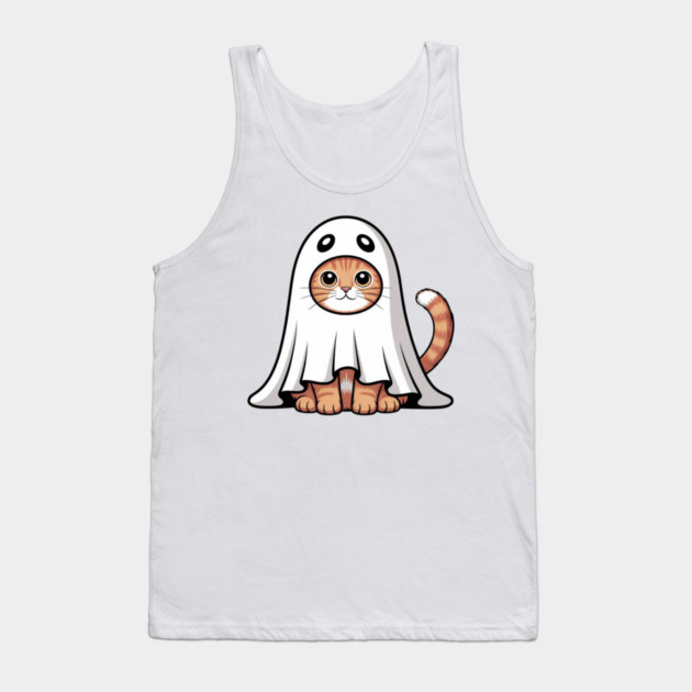 Halloween-Cat Tank Top by Creatifly Graphic Tees