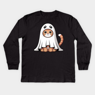 Halloween-Cat Kids Long Sleeve T-Shirt