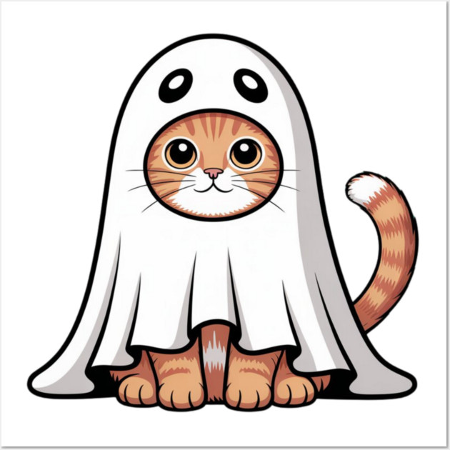 Halloween-Cat Wall Art by Creatifly Graphic Tees