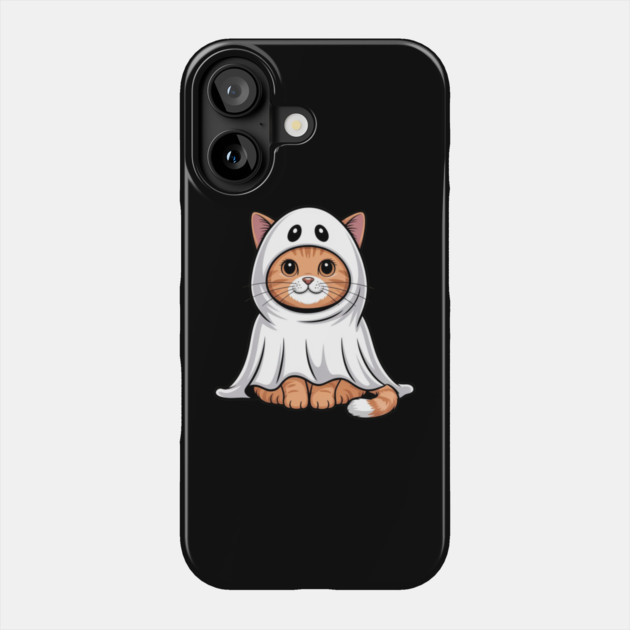Halloween-Cat Phone Case by Creatifly Graphic Tees