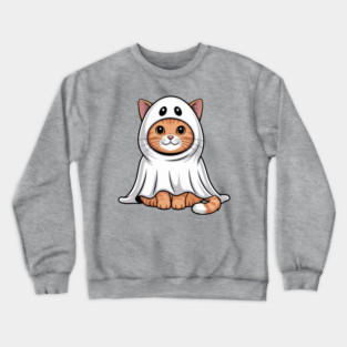 Halloween-Cat Crewneck Sweatshirt