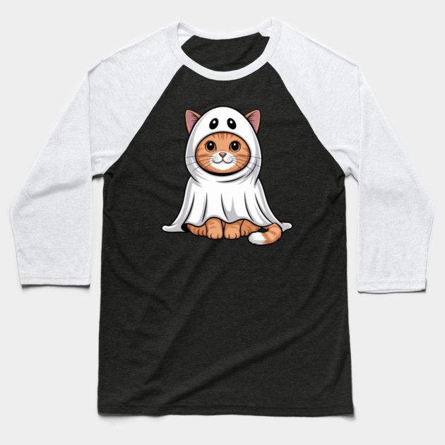 Halloween-Cat Baseball T-Shirt by Creatifly Graphic Tees