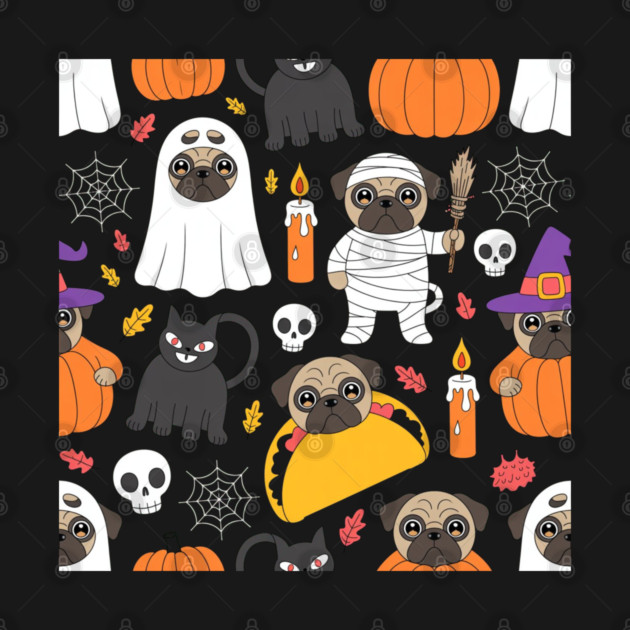 Halloween-Pug by Creatifly Graphic Tees