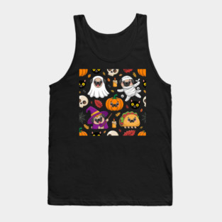 Halloween-Pug Tank Top
