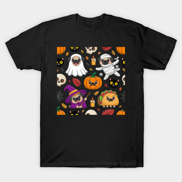 Halloween-Pug T-Shirt by Creatifly Graphic Tees