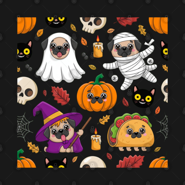 Halloween-Pug by Creatifly Graphic Tees