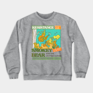 smokey the bear resist Crewneck Sweatshirt