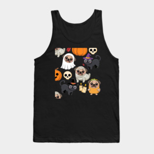 Halloween-Pug Tank Top