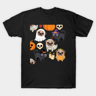 Halloween-Pug T-Shirt