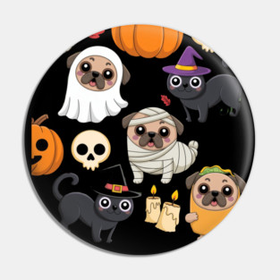 Halloween-Pug Pin
